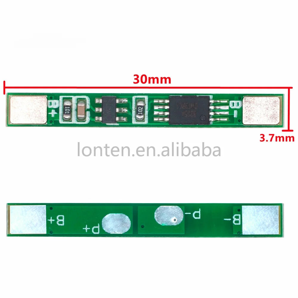 Custom 10PCS egbo 1S 3.7V 3A li-ion BMS PCM battery protection board pcm for 18650 lithium ion li battery Manufacturer