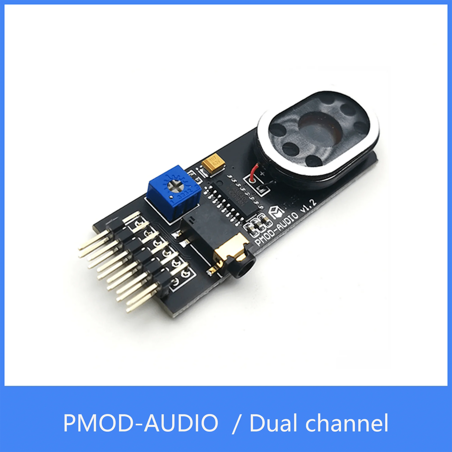 Custom PMOD-AUDIO Expansion Board ICESugar FPGA Expansion Module Standard PMOD Interface Audio output volume adjust dual channel Manufacturer