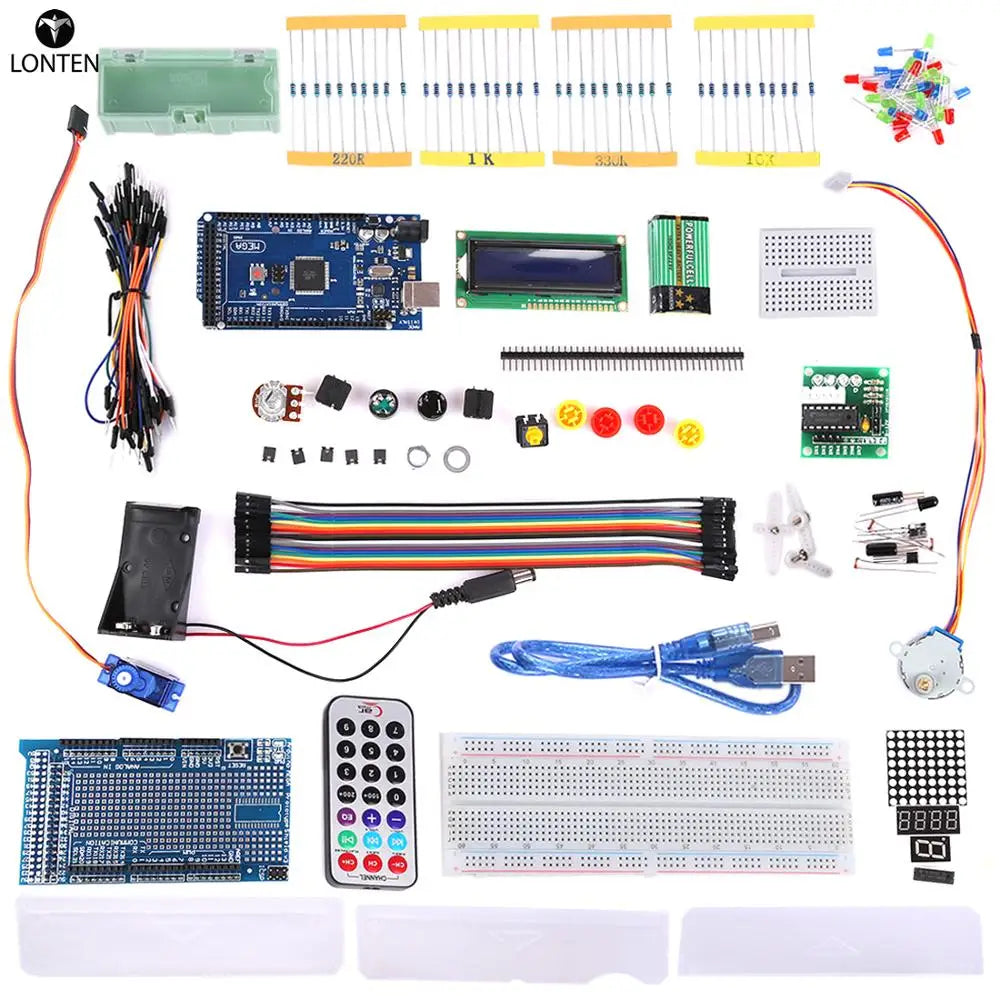 Custom Lonten diy Kit for Mega2560 Starter Learning Basic Kit for arduinos Beginner Programmable Toys Manufacturer
