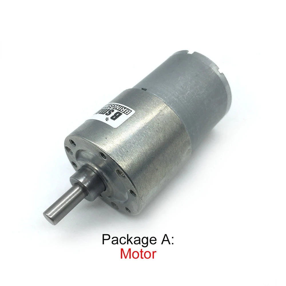 Custom Micro Motor 12V DC 24V Reversed 7-1600RPM Gearbox Speed Control Gears Metal Mini Electric Smart DIY Motor JGB37-3530 Manufacturer