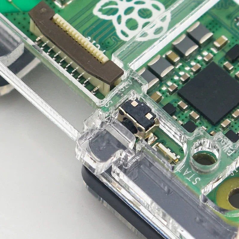 Acrylic Case 9 Layer Protection Shell Optional Cooling Fan Active Cooler Aluminum Heatsink for Raspberry Pi 5 Custom
