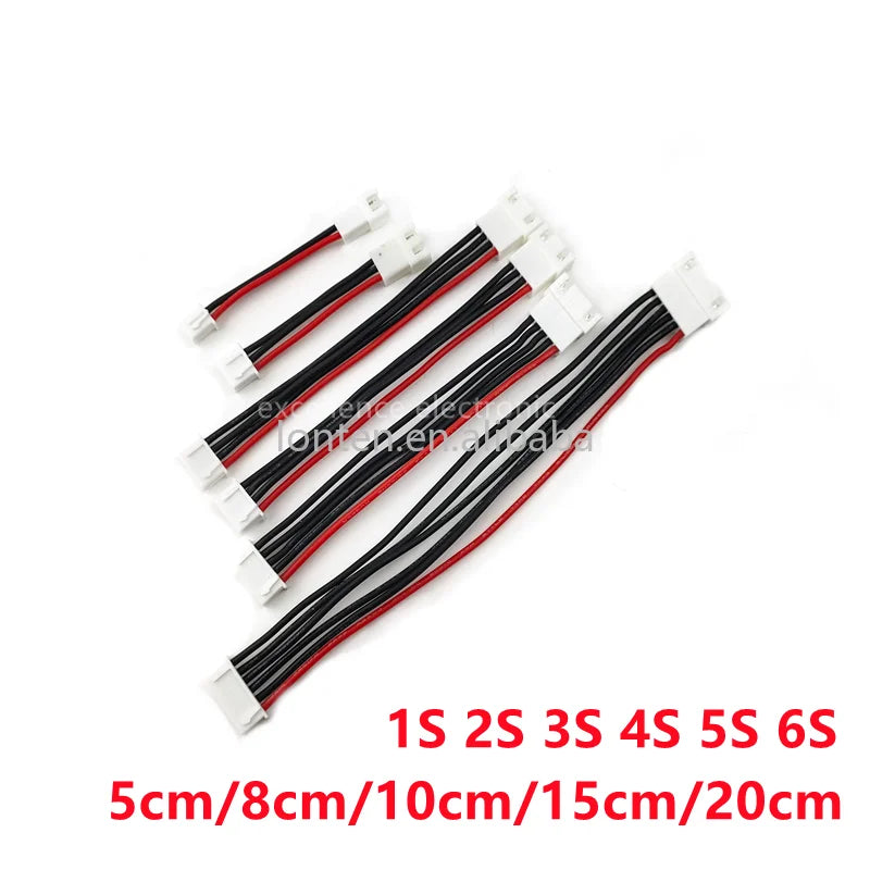 Custom Custom JST-XH 1S 2S 3S 4S 5S 6S 5cm 8cm 10cm 15cm 20cm 3239-22AWG Extension Charged Cable Lead Cord for RC Lipo Battery charger Manufacturer