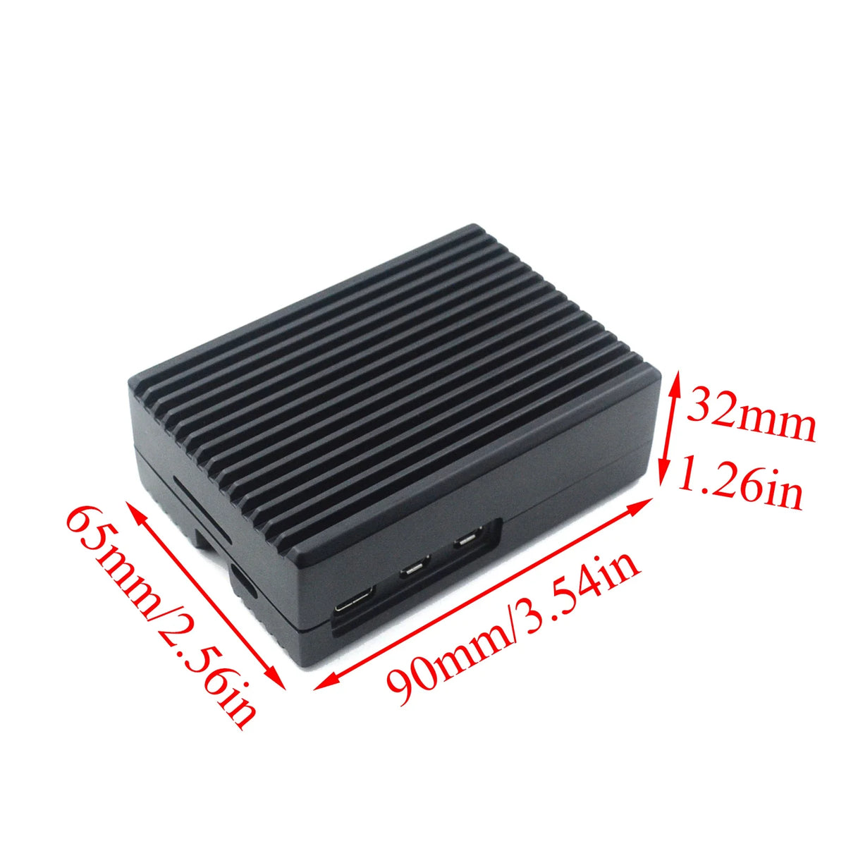 Raspberry Pi Case Aluminum Alloy Case Cover Cooling Heatsink Protective Box With Power Switch for Raspberry Pi 5