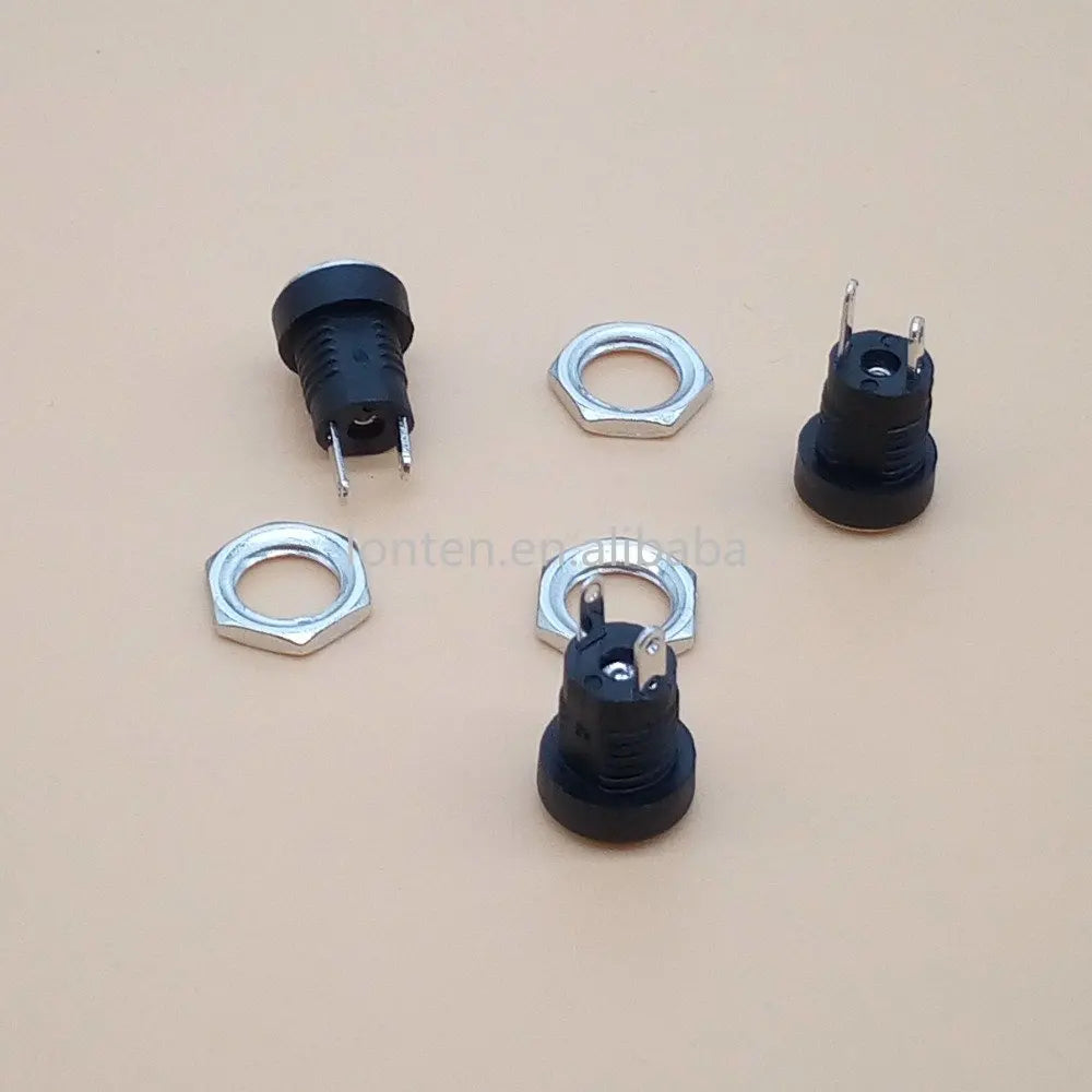 Custom DC-022B DC022B for DC Power Supply Jack Socket Female Panel Mount Connector 5.5mm x 2.1mm / 5.5mm x 2.5mm / 3.5mm x 1.3mm Manufacturer