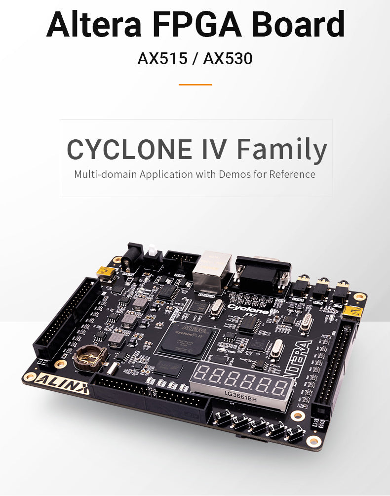 AX530: ALTERA NIOS Cyclone IV EP4CE30F FPGA Development Board DDR2 Gigabit Ethernet USB Custom PCB pcba