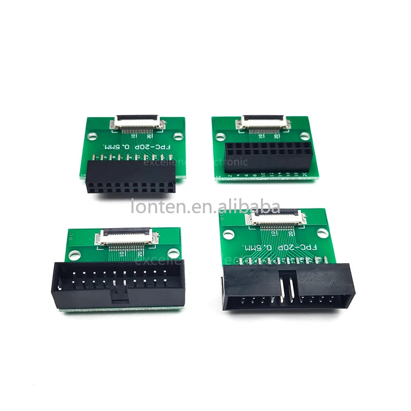 Custom FFC/FPC 0.5mm Connector SMT Adapter to DC3 Female Header 2.54mm Pitch Through Hole Cable 6 8 10 12 20 24 30 40 PIN Manufacturer
