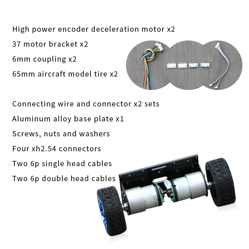 Custom PCBA Two-wheel self-balancing car home two-wheel frame intelligent car chassis base car model motor wheeltec Manufacturer