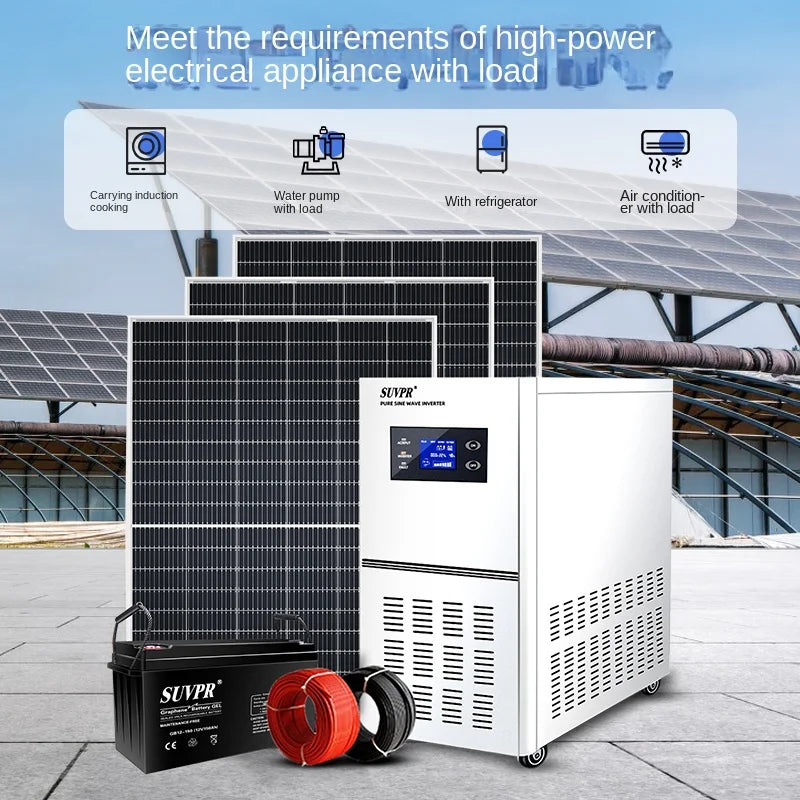 Custom Solar power generation system household 220v3000W photovoltaic panel outdoor charging off-grid energy storage integrated machine Manufacturer