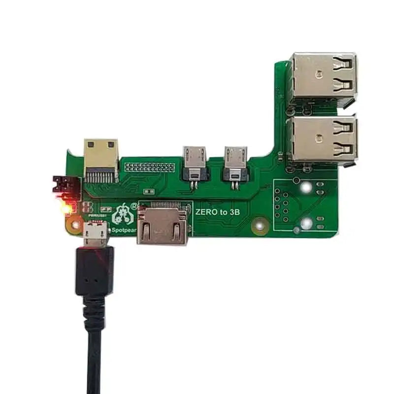 Custom Raspberry Pi Zero 2w To 3B/4B Interface Adapter Zero To Pi3/Pi4 Expansion Board Pi Zero Pi0 USB HUB RJ45 HAT Manufacturer