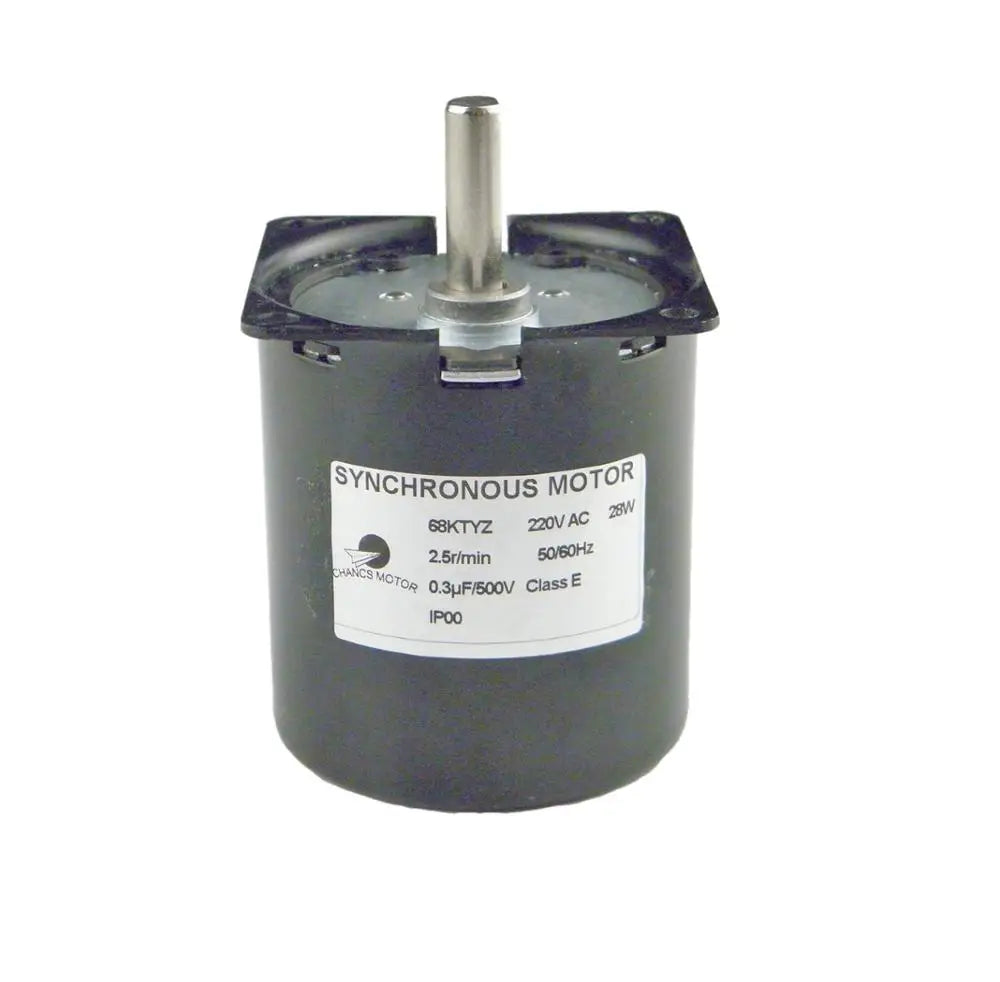 Custom  Miniature Low Speed 68KTYZ 220V AC 2.5r/min Eccentric Shaft Electric Motor Barbecue High Torque Manufacturer