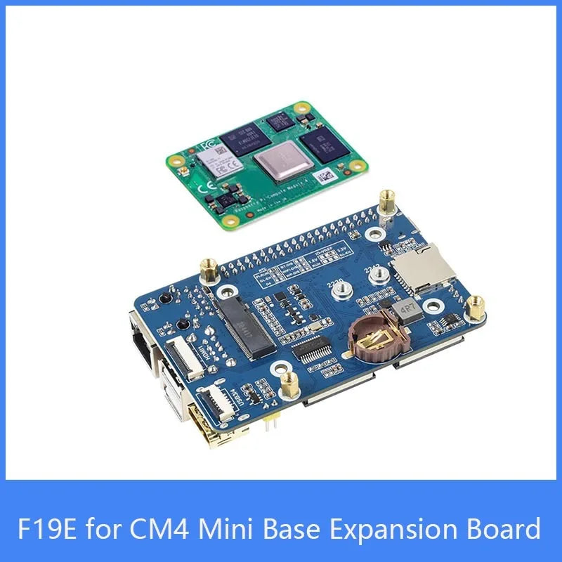 Custom F19E for Raspberry Pi CM4 Mini Base Expansion Board Computing Module Core Board Onboard 40PIN GPIO Interface Gigabit Ethernet Manufacturer