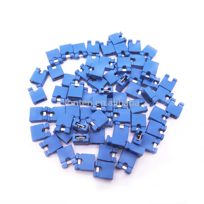 Custom 1000Pcs/Lot Multicolor Black/Red/Yellow/Green/Blue 2.54mm Jumper Cap Header Pin Shunt Short Circuit Connector Open Top Manufacturer