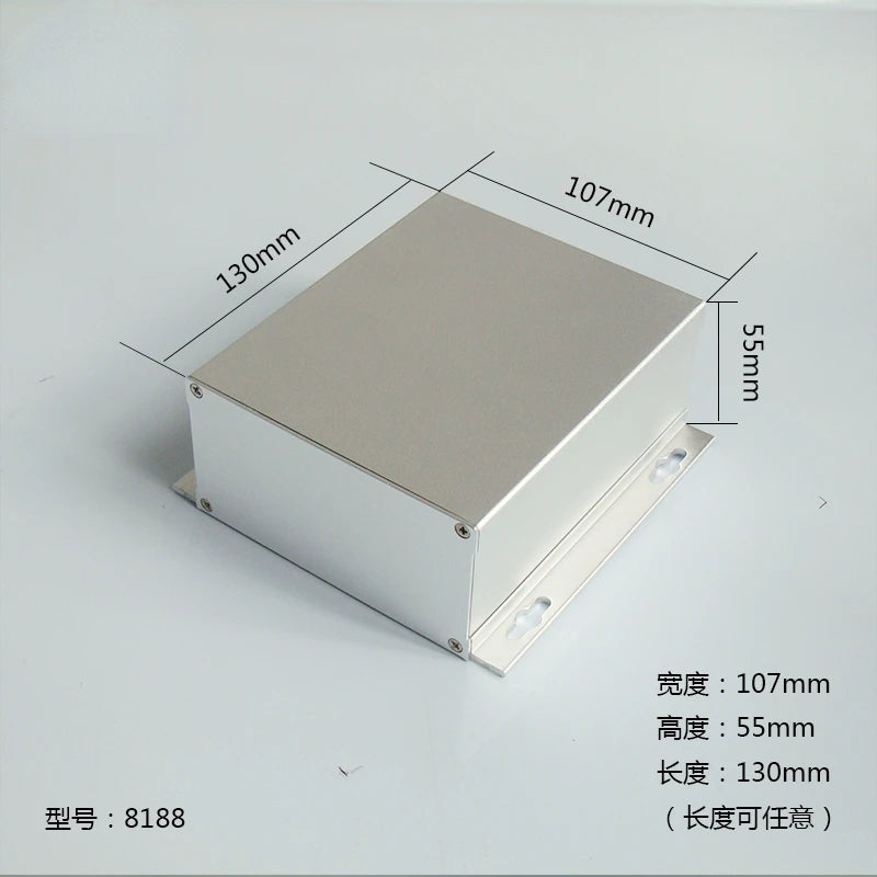 Custom aluminum housing case for electronics project case 55(H)x107(W)x130(L)mm Manufacturer