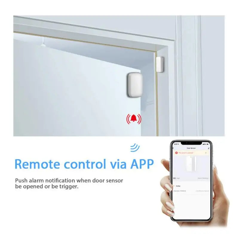 Custom Lonten ZigBee Graffiti Smart Door Sensor Intelligent Linkage Security Alarm Wireless Door Window Detector Support Tuya / Smart L Manufacturer