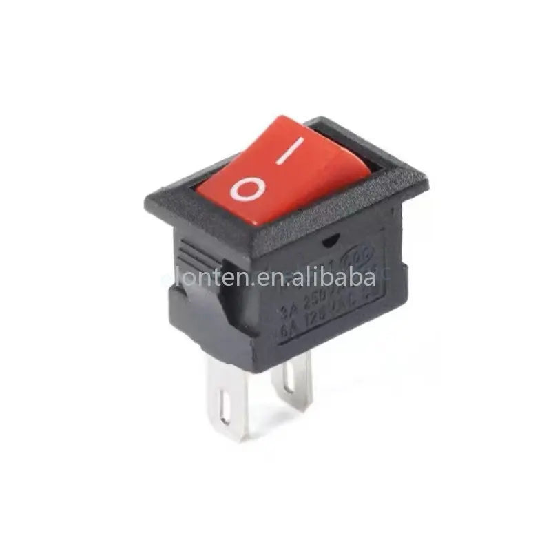 Custom KCD11 2Pin/3Pin 10x15mm Mini Rocker Switch SPST 3A 250V AC Snap-in On/Off Boat Push Button Switch Black Red White Manufacturer
