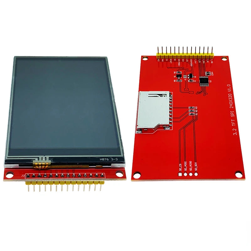 Custom Lonten 3.2 inch TFT LCD Module with Touch Panel ILI9341 Drive IC 240(RGB)*320 SPI Interface (9 IO) 240*320 Touch ic XPT2046 SPI Manufacturer