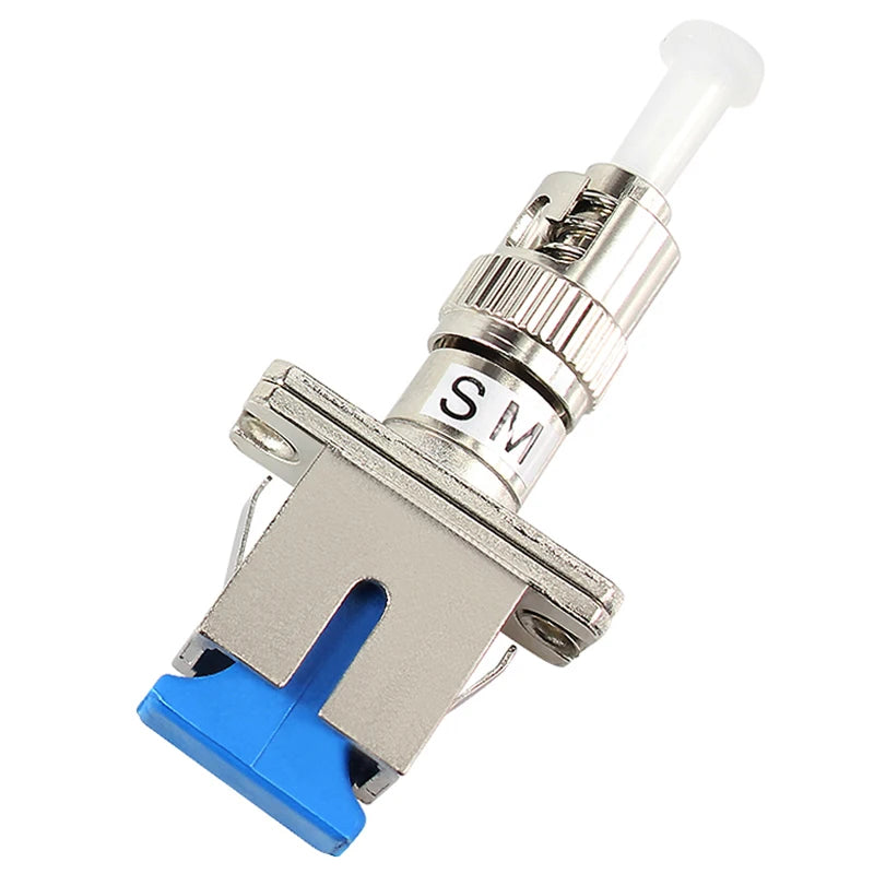 Custom 5PCS ST-SC adapter Connecter ST to SC flange adapter ST-SC Square metal Fiber Optic Adapter Fiber Optic coupler Manufacturer