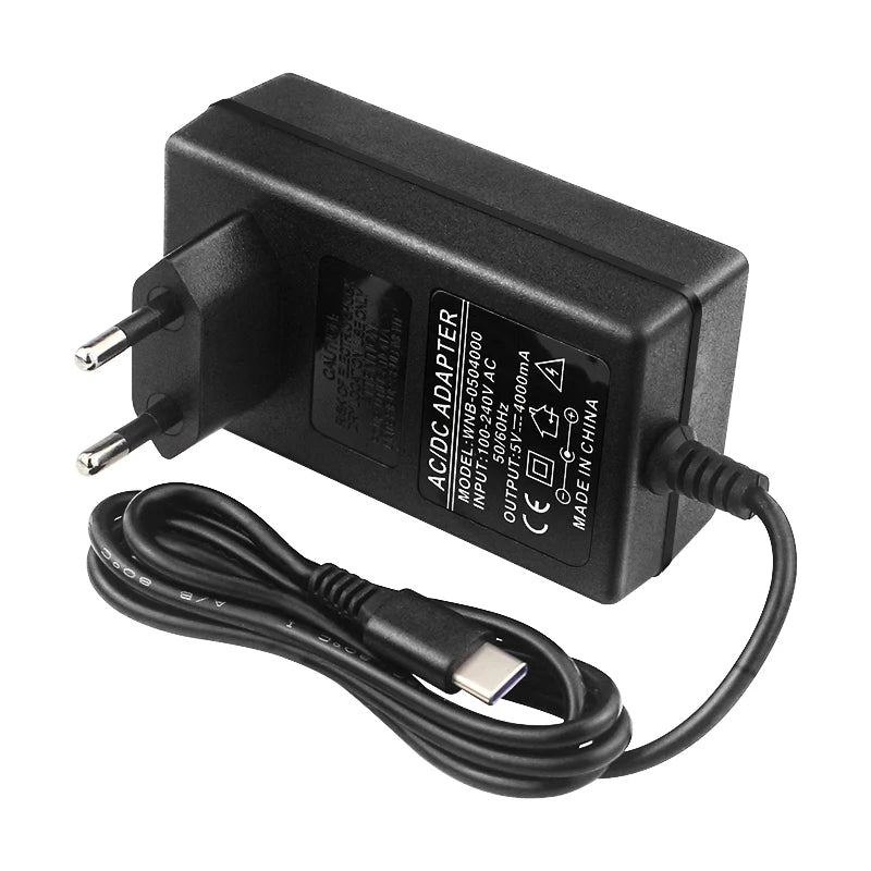 Raspberry Pi 5V 4A 100-240V USB Type C Power Supply EU/US Plug for Orange Pi 4 3 LTS Jetson Nano 2GB
