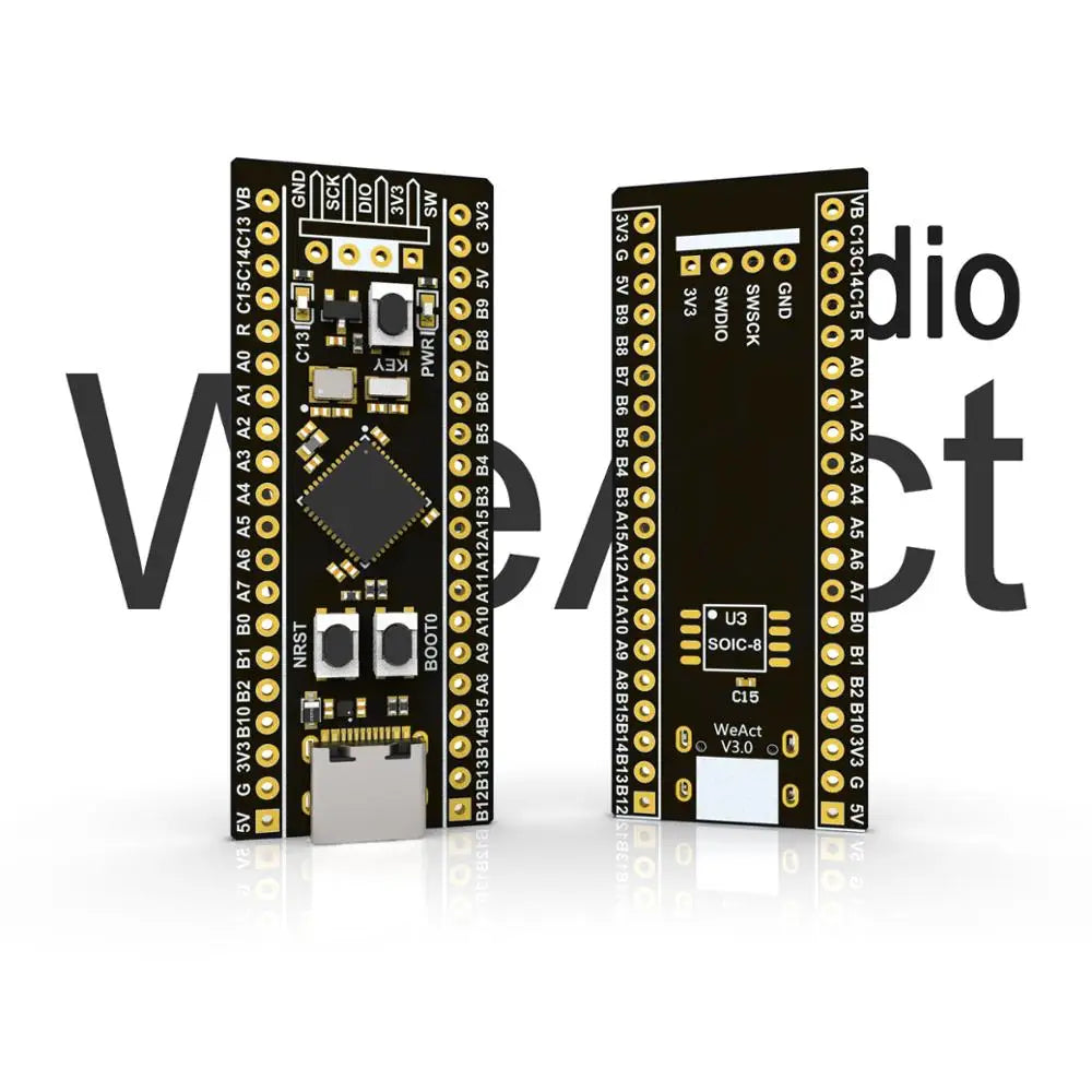 Custom WeAct STM32F411CEU6  STM32F411 STM32F4 V3.1 Learning Board Micropython PYBoard  BlackPill Development 512KB Flash 128KB Manufacturer