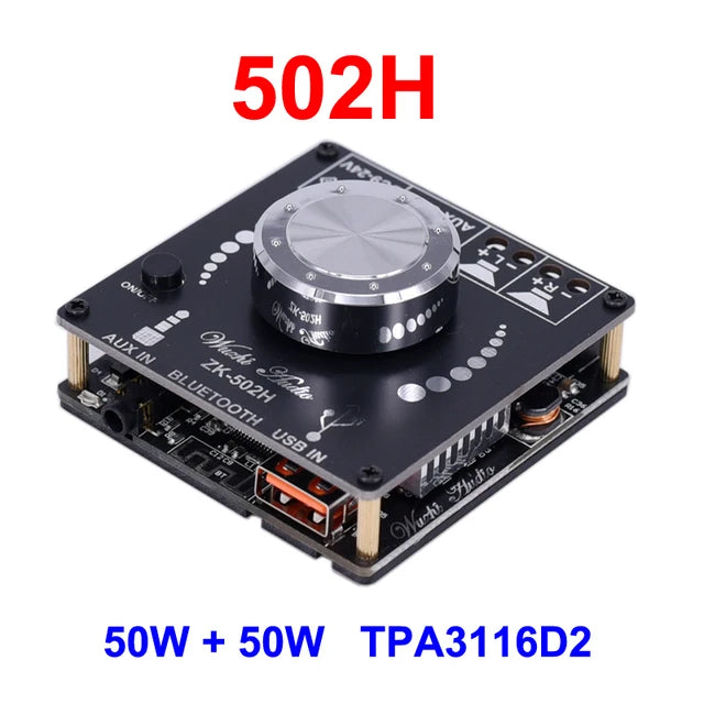 Custom 2*50W TPA3116D2 Audio Power Amplifier Stereo10W~100W HiFi Class D Digital TPA3116 USB Sound Card Music AMP Manufacturer