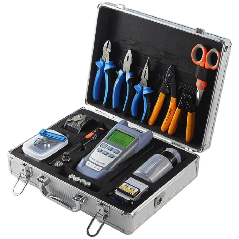 Custom LONTEN 22PCS FTTH Optical Toolbox FC-6S Optical Cutters and Fiber Stripping Manufacturer