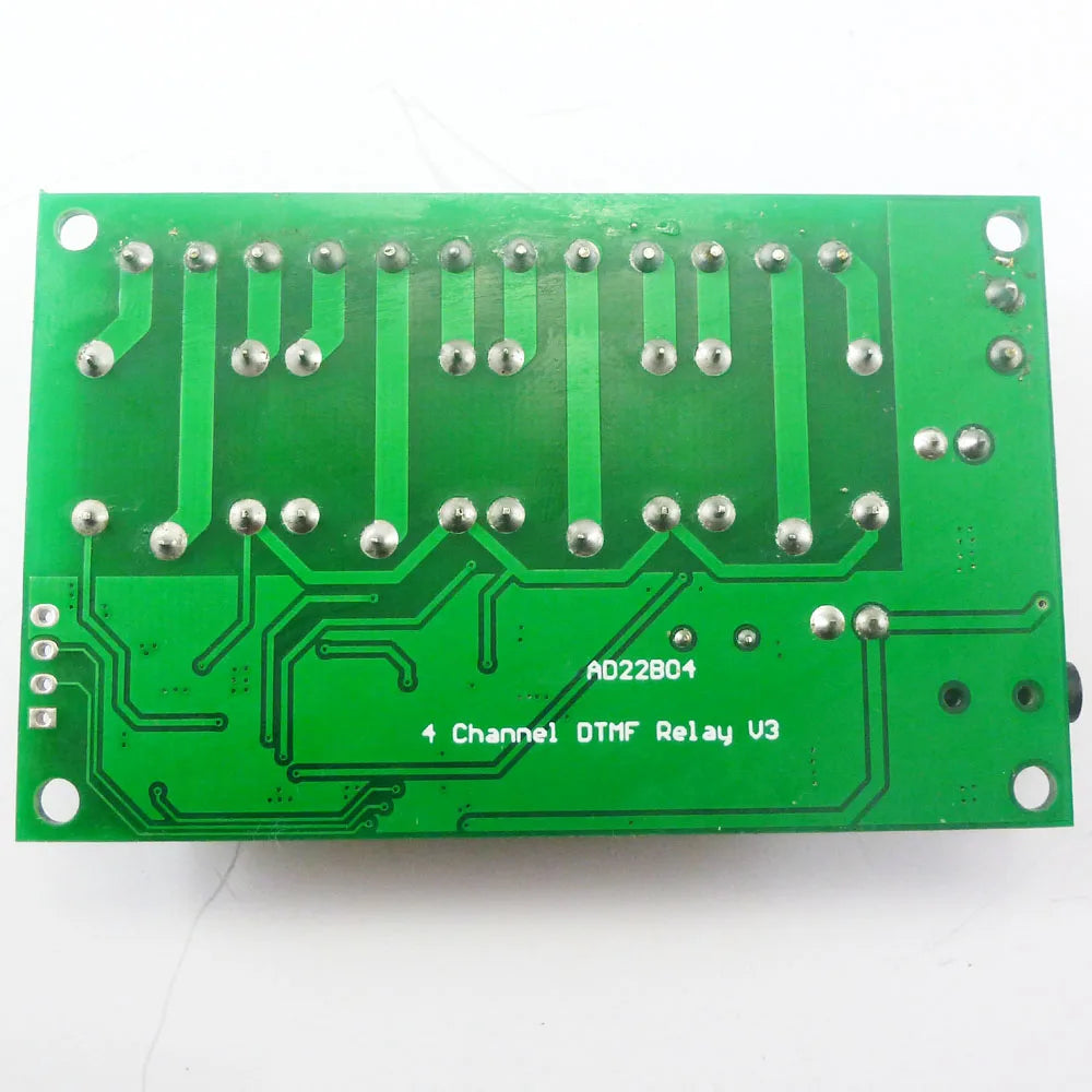 Custom OEM AD22B04 DC 12V 4ch MT8870 DTMF Tone Signal Decoder Phone Voice Remote Control Relay Switch Module Manufacturer