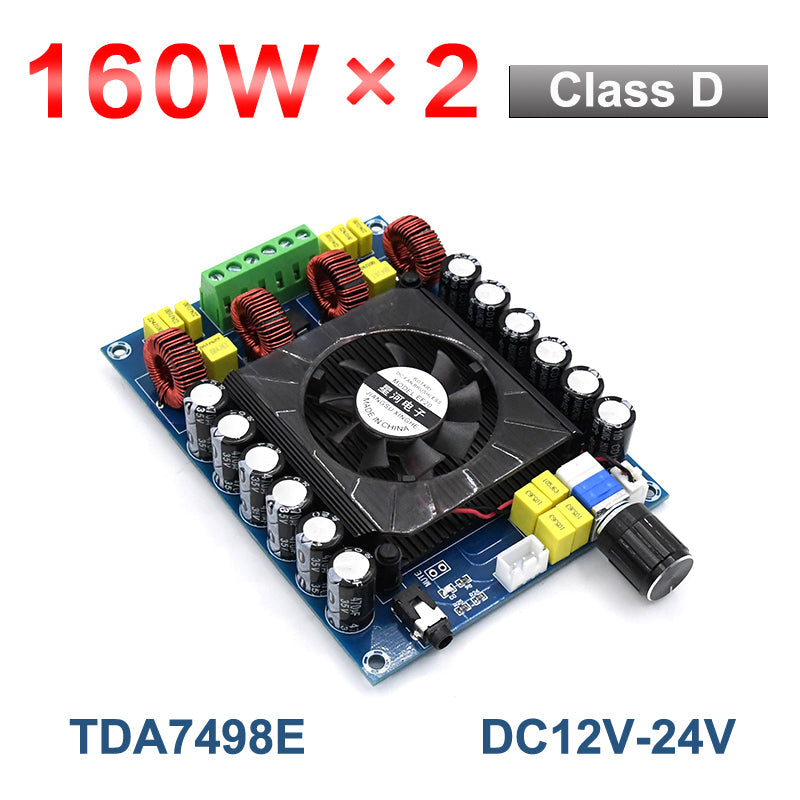 160W*2  Audio Power Amplifier Board Class D Dual Channel Stereo TDA7498 Subwoofer Stereo Home Theater Amplifiers pcb assembly Customize