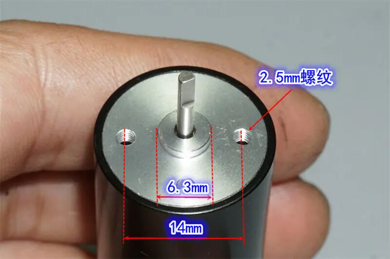 Custom Precious 22mm*33mm Coreless Mute Motor DC 12V-24V 4600RPM Low Speed Strong Magnetic Large Torque D-shaft Low Noise Manufacturer