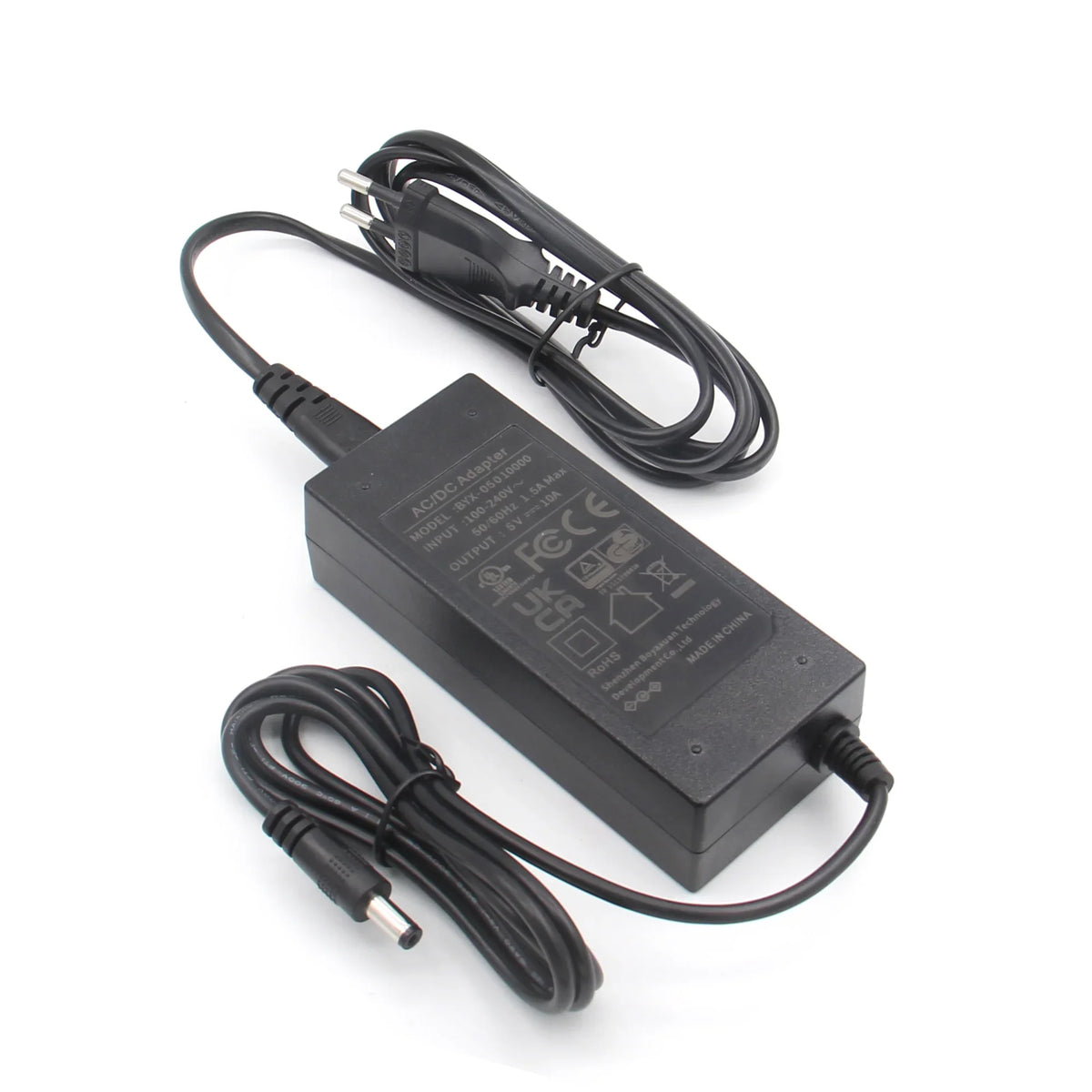 5V 10A Power Adapter Power Supply DC 5.5*2.1mm Jack for Raspberry Pi 5 and X1011 Board