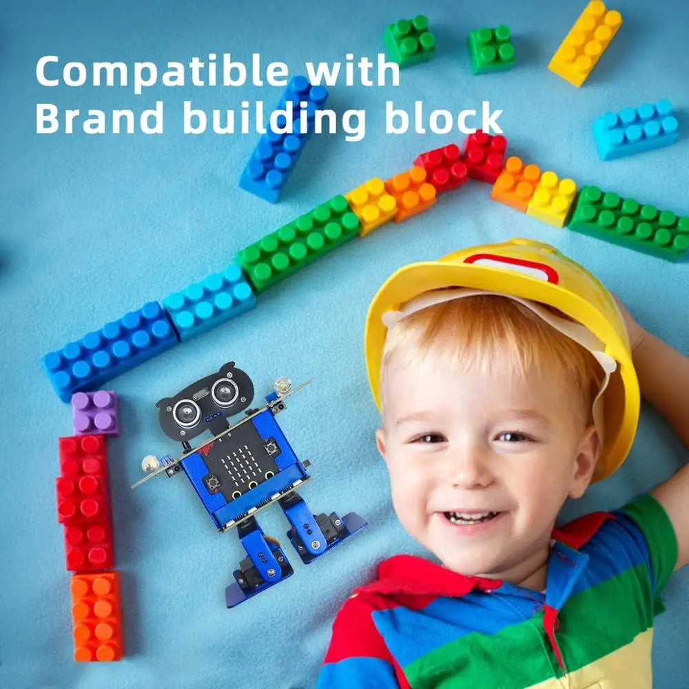 Custom Robot Toy with Micro: bit Graphical Programming Educational Stem Toys Robotics for Kids,Dance,Playing Piano,Touch Manufacturer