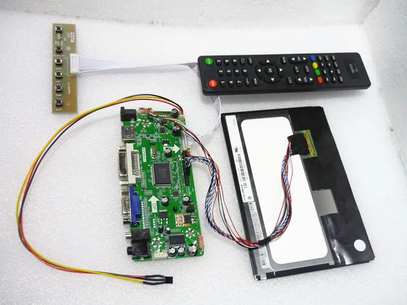 Custom HD+DVI+VGA+Audio LCD driver board +N070ICG-LD1/LD4 1280*800 IPS LCD screen +OSD keypad +Remote controller DYI suit Manufacturer