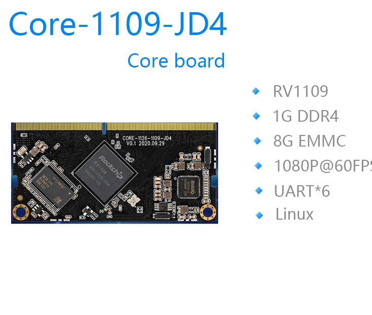 Custom Core-1109-JD4 High-Performance AI Vision Core Board  1G+8G Custom PCB pcba lorawan embalagem pcba Manufacturer