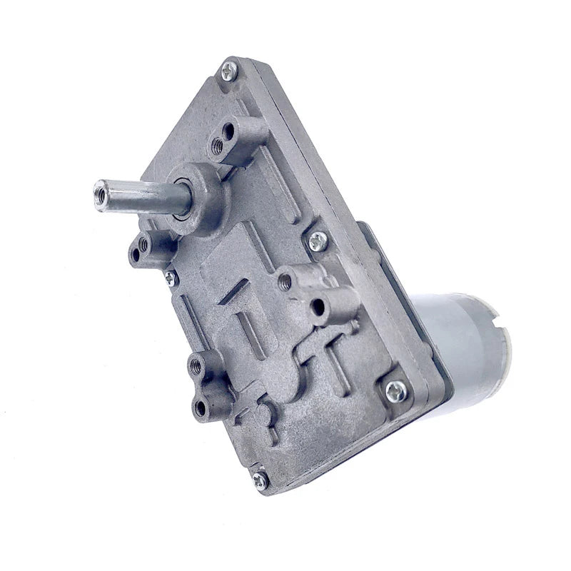 Custom Worm Gear Motor 12V Reducer 20-157RPM DC High Torque Electric Motor Metal Gear Reverse Self Lock For Automation Equipment Manufacturer