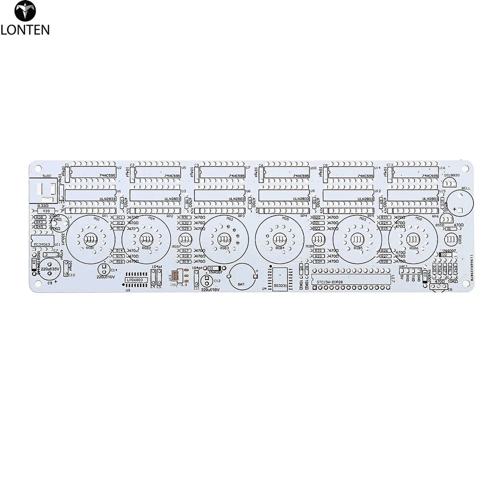 Custom Lonten NB-11 IV-11 fluorescent tube clock Kit VFD fluorescent tube clock VFD vacuum fluorescent display DS18B20 GPS TIMESYN RGB Manufacturer