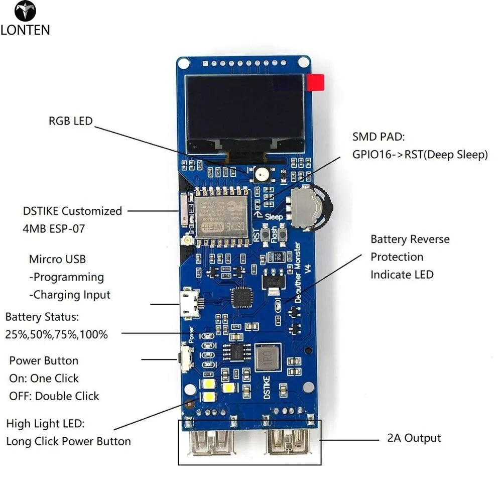 Custom DSTIKE WiFi Deauther  V4 Manufacturer