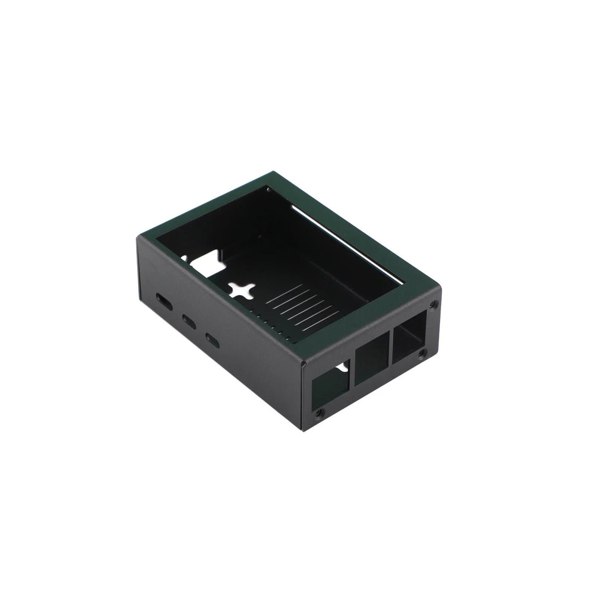 Metal Protective Case Cover Box Shell Enclosure Compatible With 3.5in Screen + Raspberry Pi Active Cooler Fan For Raspberry Pi 5