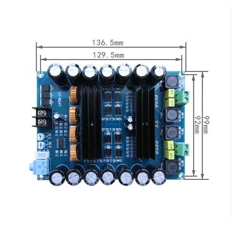 Custom 2*150W Audio High Power 2 Channels TPA3116D2 Stereo audio amplifier board Car Amplifier with Boost System pcb assembly Manufacturer