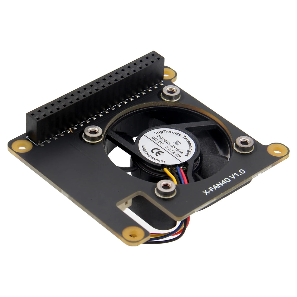 X-FAN40 PWM Cooling Fan HAT for Raspberry Pi 5 / X1001-Max / X1004 M.2 NVMe SSD Hat