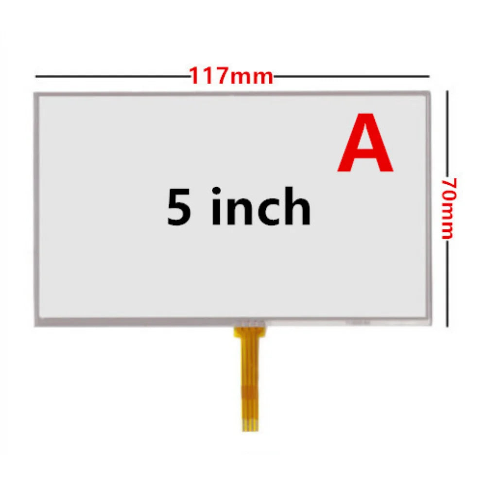 Custom 10Pcs/Lot 4.3/5 Inch Universal Resistance Digitizer Touch Screen Panel Glass For GPS Navigation MP3 Replacement Parts Manufacturer