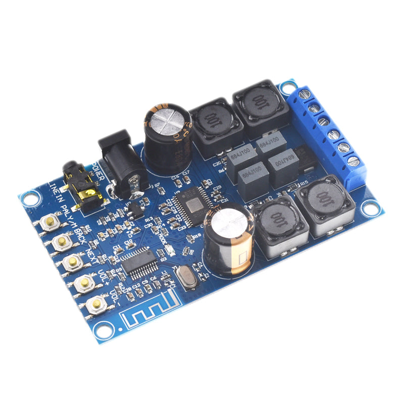 50W*2 Digital Home Audio  Amplifier DIY Module with Case DC4.7-27V Dual Channel Stereo Amplifier Board pcb assembly