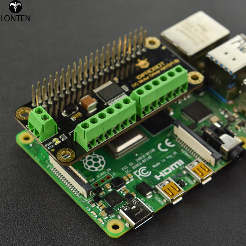 Custom Raspberry Pi DC Motor Driver HAT(V1.0) Support 2-way DC Motor Manufacturer