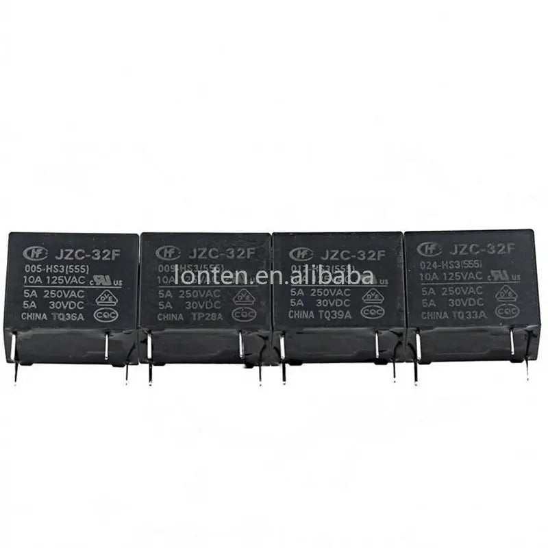 Custom Custom 5PCS/lot Power Relays JZC-32F-005-HS3 JZC-32F-012-HS3 JZC-32F-024-HS3 Relay HF32F 5A 250VAC 4PIN Manufacturer