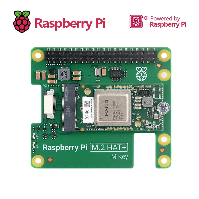 Official Raspberry Pi 5 AI Kit for raspberry pi 5 combines official M.2 HAT Hailo-8L AI accelerator