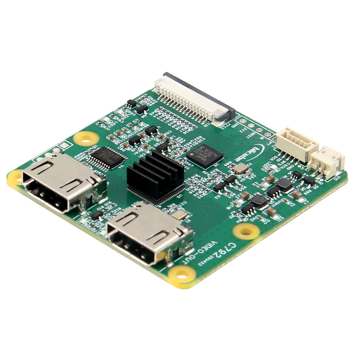 C792 HD to CSI-2 Converter Module with HD Loop Out Supports I2S Audio Output for Raspberry Pi 5B/4B//3B/Zero/CM5/CM