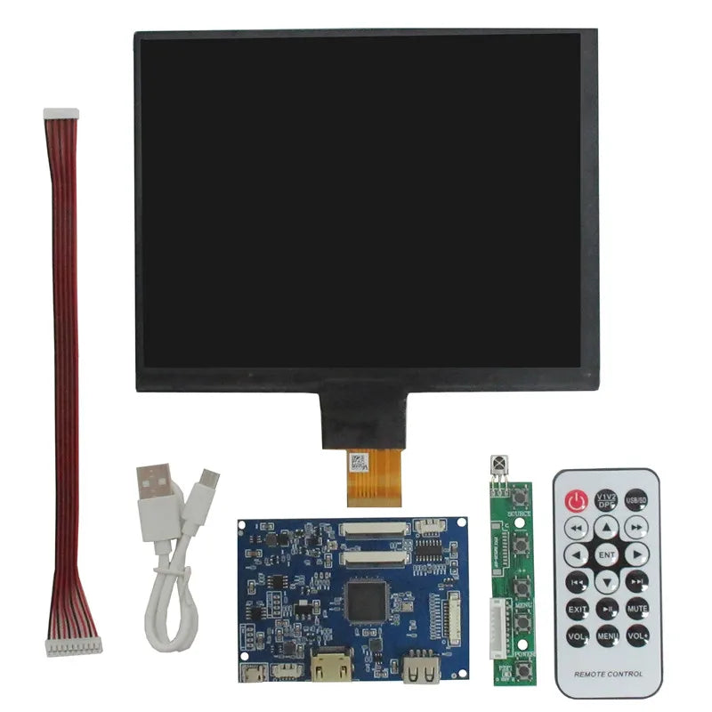 Custom 8 Inch 1024*768 IPS LCD Screen Display Monitor Driver Control Board U Disk HD For Raspberry Banana/Orange Pi Mini Computer PC Manufacturer