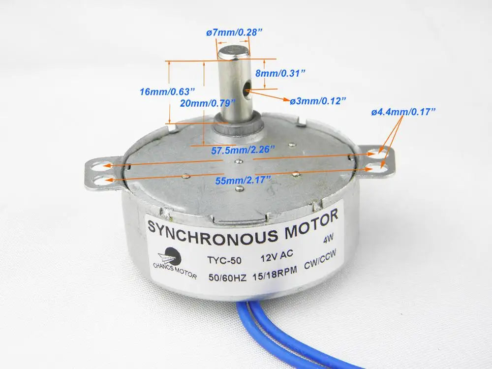 Custom  MOTOR Hot sale TYC50 DC 12V 4W 10-12RPM Synchronous Motor Turntable Gear Box for Microwave Oven Manufacturer