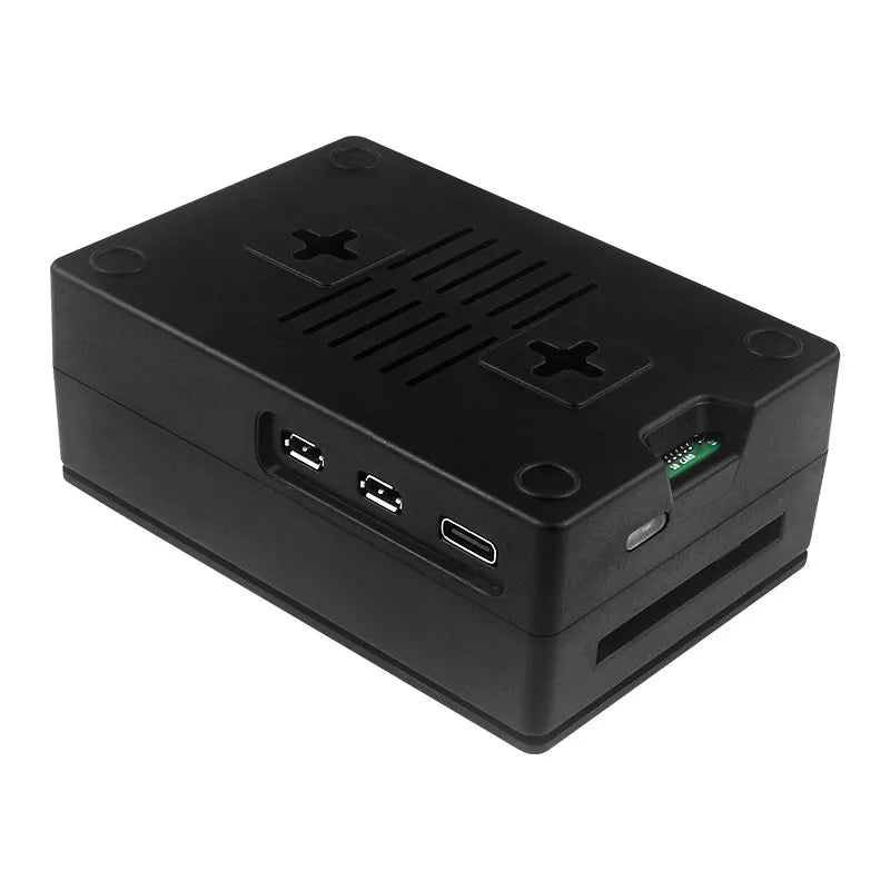 Custom Raspberry Pi 5 ABS Case Protective Shell Plastic Case for Raspberry Pi 5 Optional Black Sliver Colors