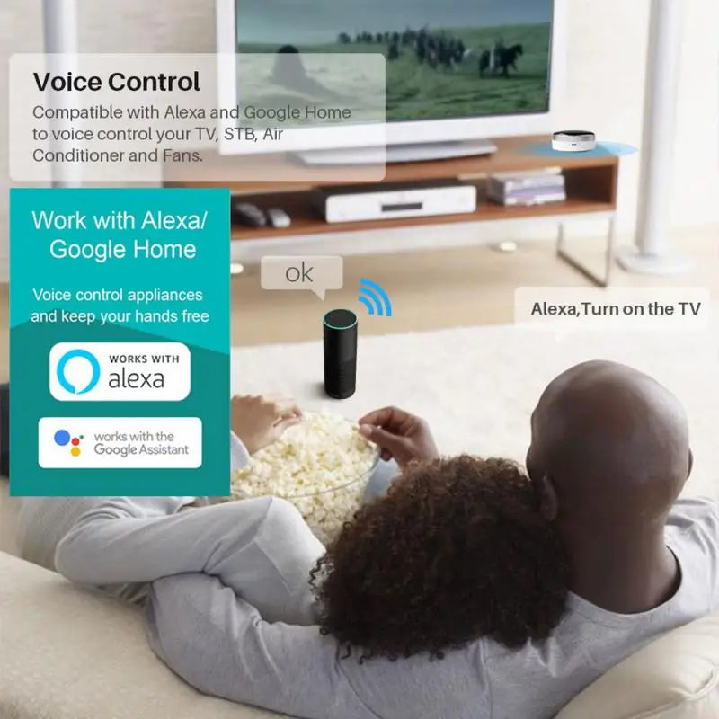 Custom New Tuya App Universal IR Smart Remote Controller WiFi+Infrared Home Control Hub 360 Degrees Google Assistant For Alexa IFTTT Manufacturer