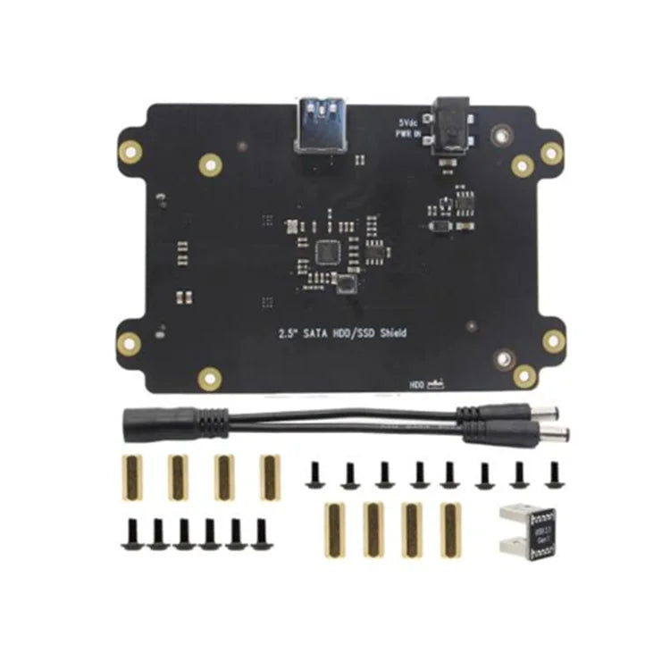 Custom NVIDIA Jetson Nano 2.5 inch SATA SSD/HDD Storage Expansion Board, T300 V1.0 Shield with USB 3.1 Jumper Supports 4TB 2.5" SATA Manufacturer