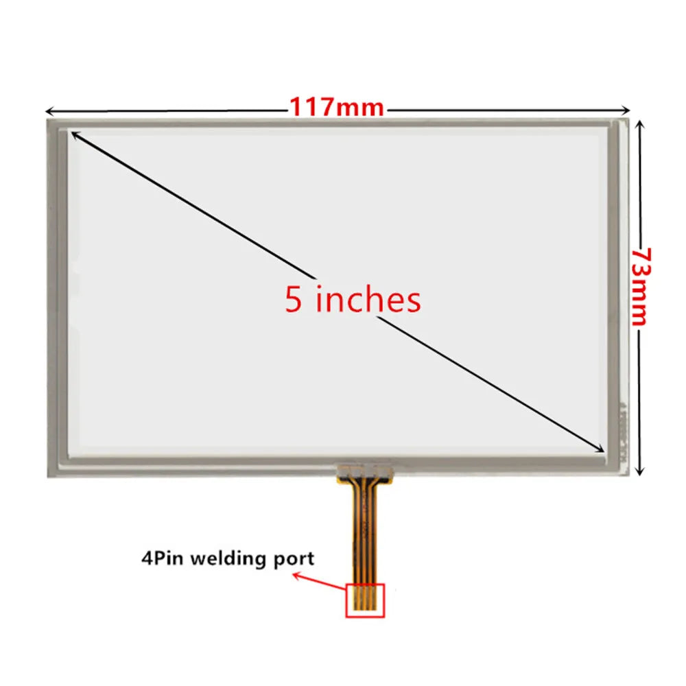 Custom 5 Inch Universal LCD Display Screen Digitizer Touchscreen For Navigation Multimedia Replacement Parts Manufacturer